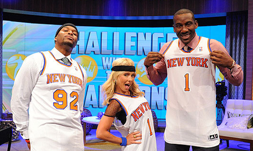 Amar'e Stoudemire and the new New York Knicks jerseys