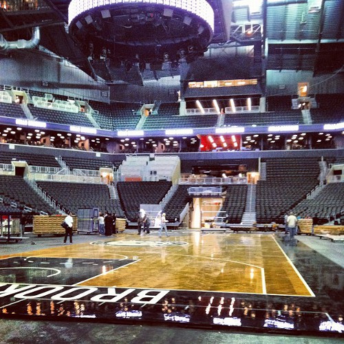 Barclays Center basketball court is looking good for the Brooklyn Nets