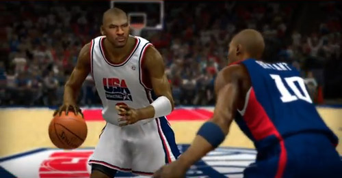 The battle of Team USA squads with Michael Jordan taking on Kobe Bryant on NBA 2K13