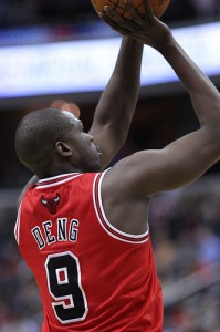 With Derrick Rose out, the Chicago Bulls need Luol Deng's scoring and leadership to salvage the season. Image coutesy of Kieth Allison.