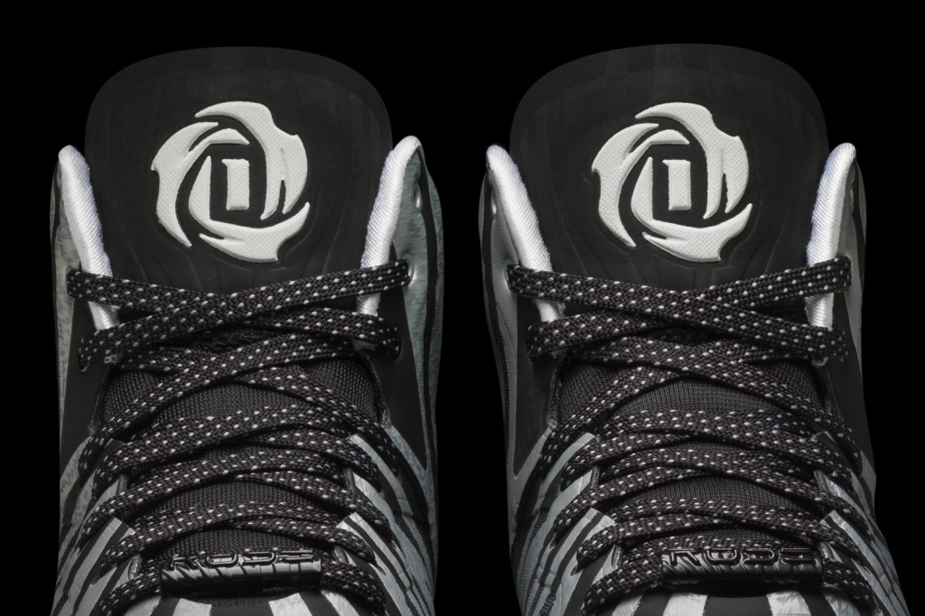 D Rose 4.5 White-White-Black Detail 3 (G99364)