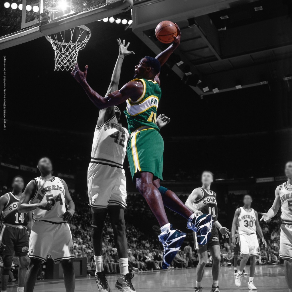 Shawn Kemp Action Portrait