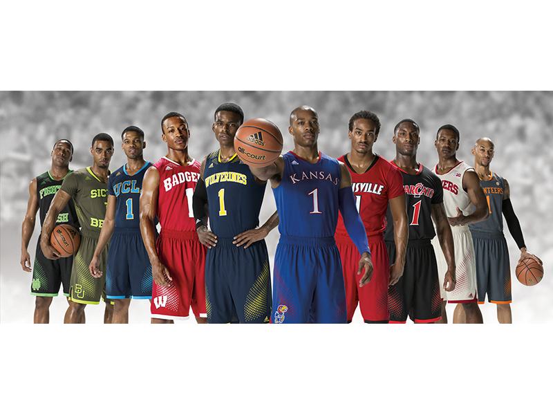 college basketball teams sponsored by adidas