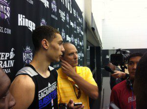 Image courtesy of Nirvan Sorooshian. Zach Lavine (left)