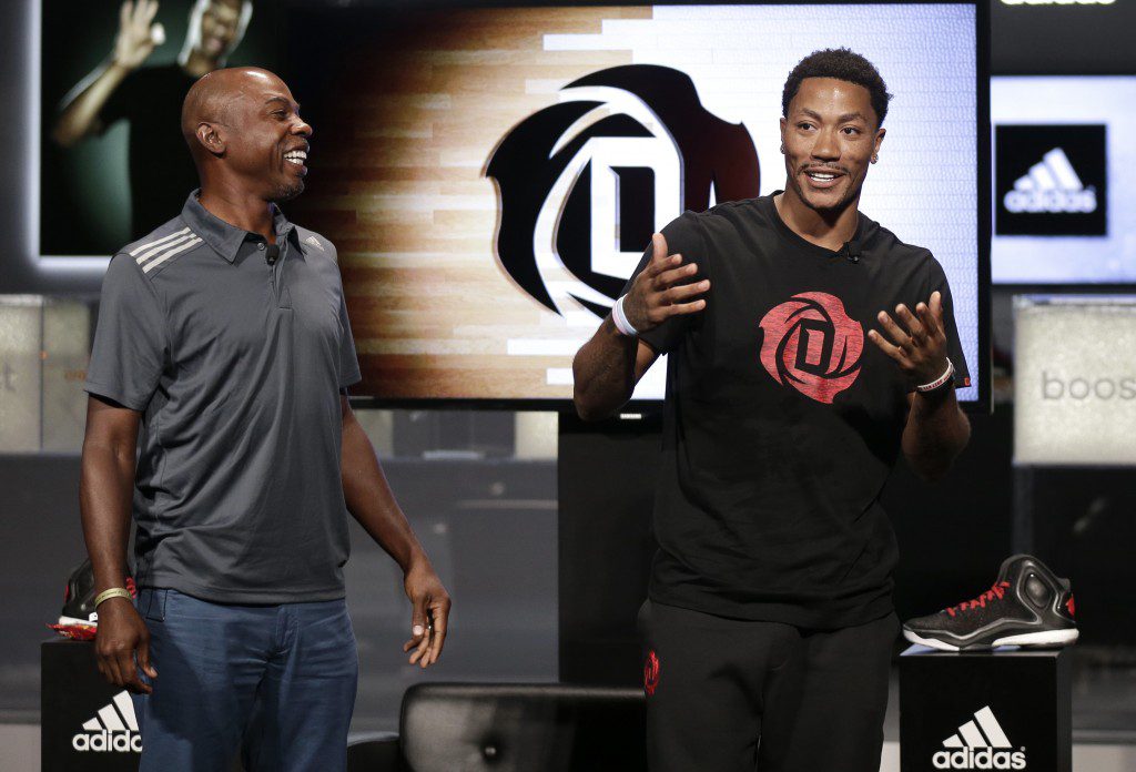 Derrick Rose & Greg Anthony (L), D Rose 5 Boost (2)