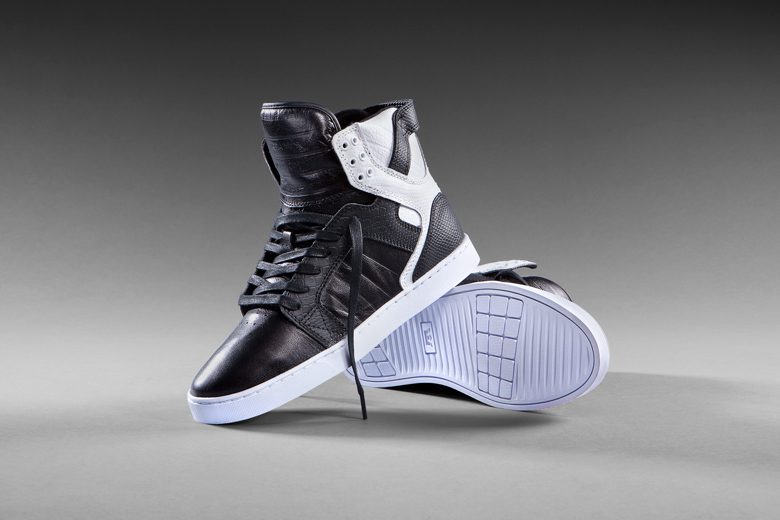 BMF Style SUPRA Skytop LX Black White Hardwood and Hollywood