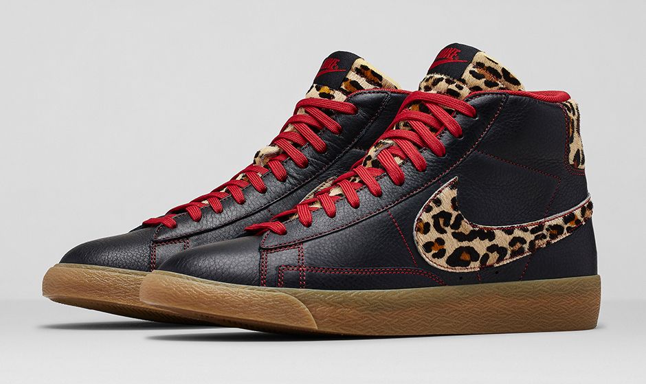 nike blazer leopard print