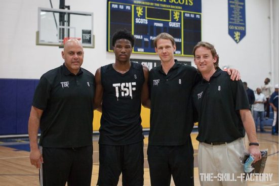Doug Coombs-TSF partner and GM, Malik Beasley-Top 25 in the sr. class, committed to Florida State, Jeremiah Boswell-TSF partner and Director of Basketball, Josh Burr, TSF partner and founder. Photographer-Kira Burr.