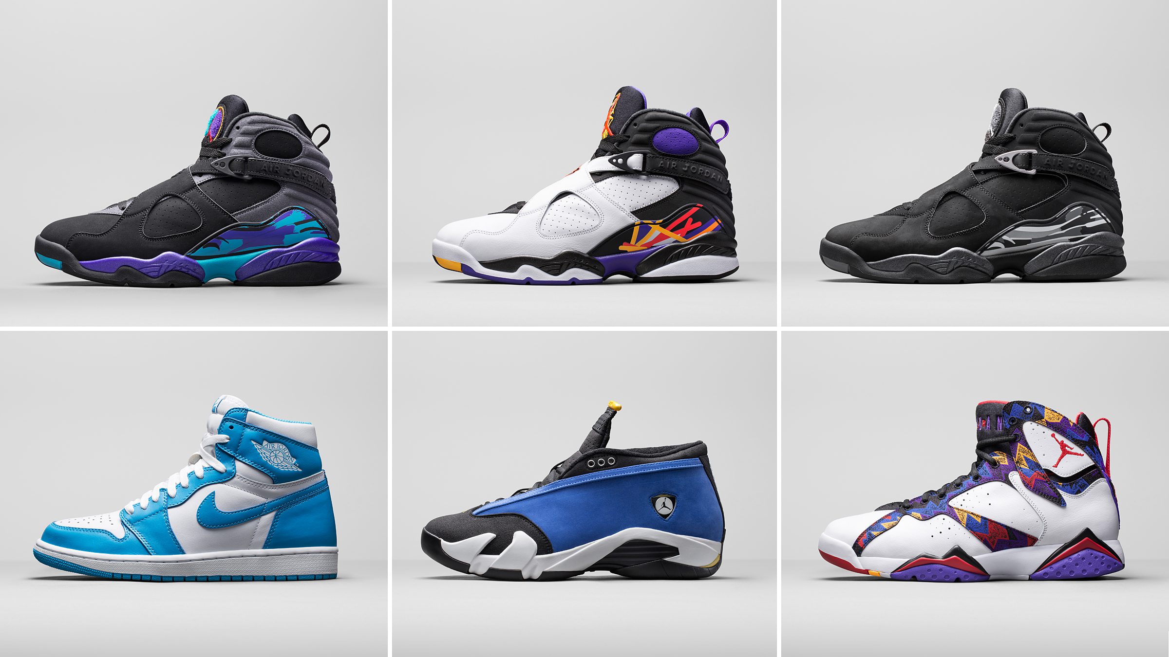 retro 8 colorways