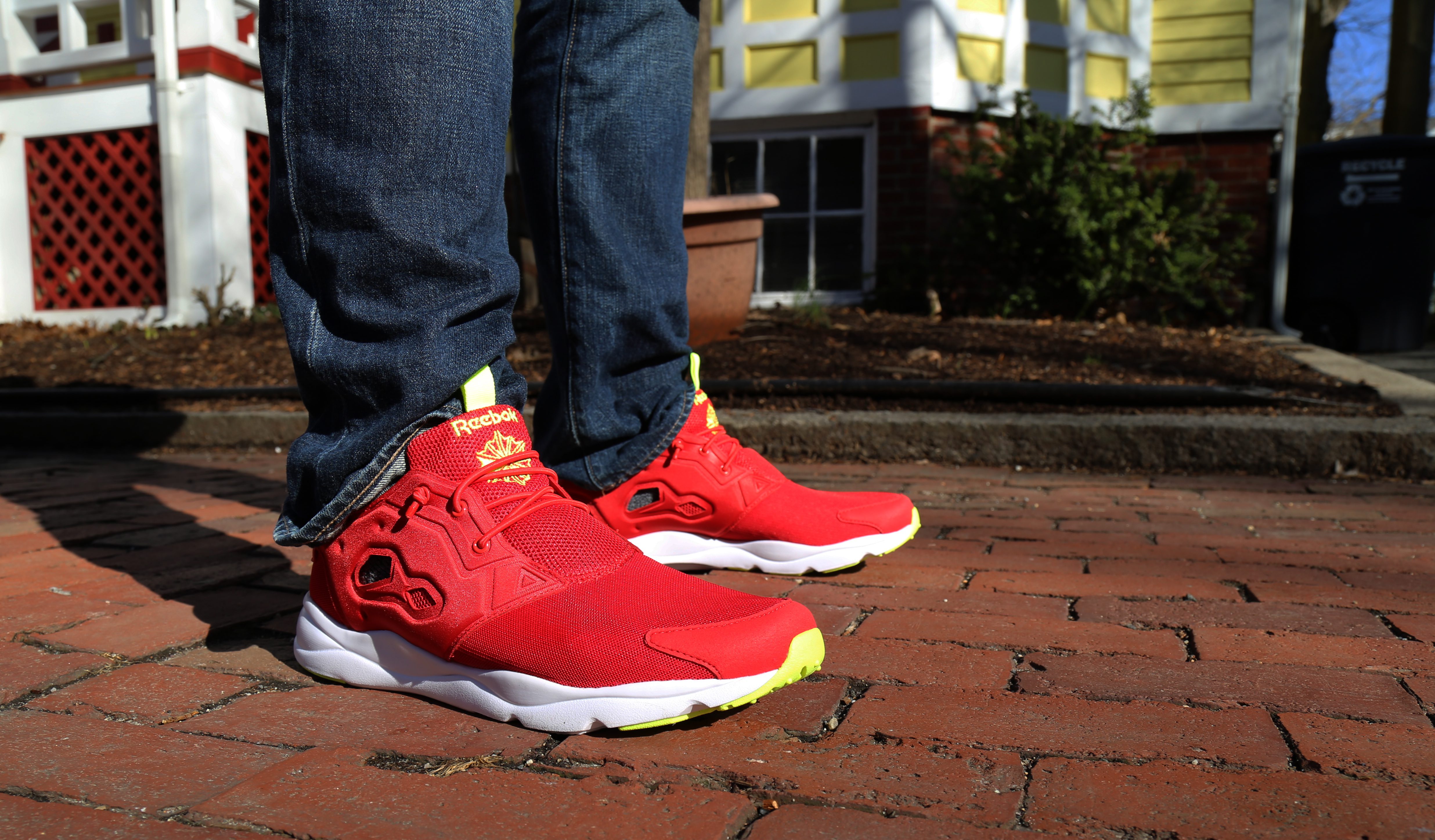 BMF Debut Reebok Classic Furylite OG Red Rush Pack Hardwood and Hollywood