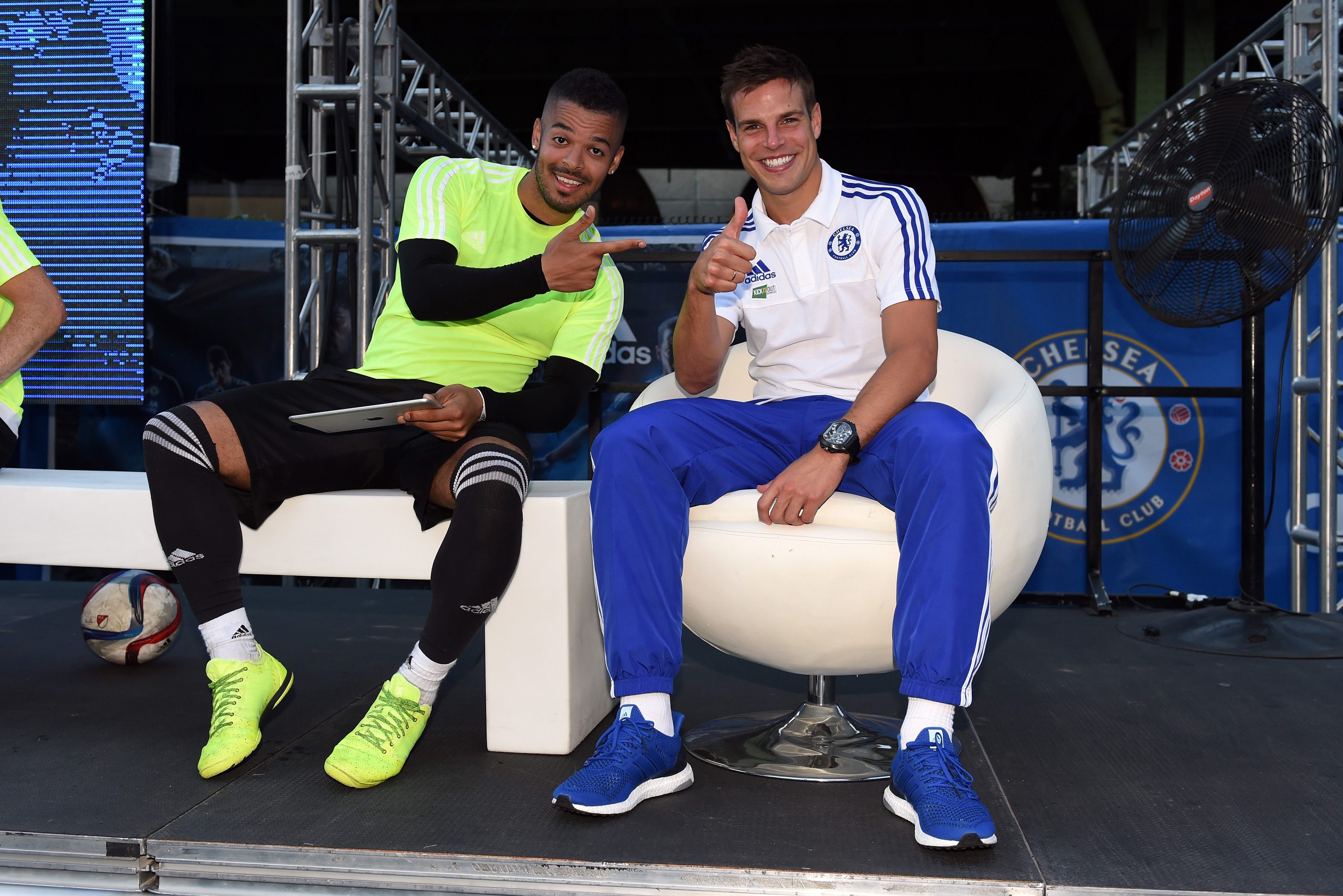 Chelsea's Cesar Azpilicueta during the Adidas Be The Difference Event on 21st July 2015 at the FC Harlem Training Ground in Harlem, New York, USA.