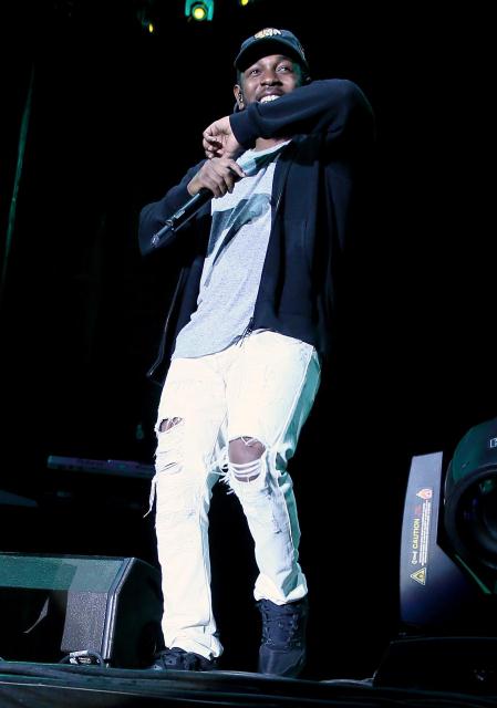Kendrick Lamar wears the Reebok Ventilator ST at 2015 Outside Lands Music and Arts Festival at Golden Gate Park on August 8, 2015 in San Francisco, California.