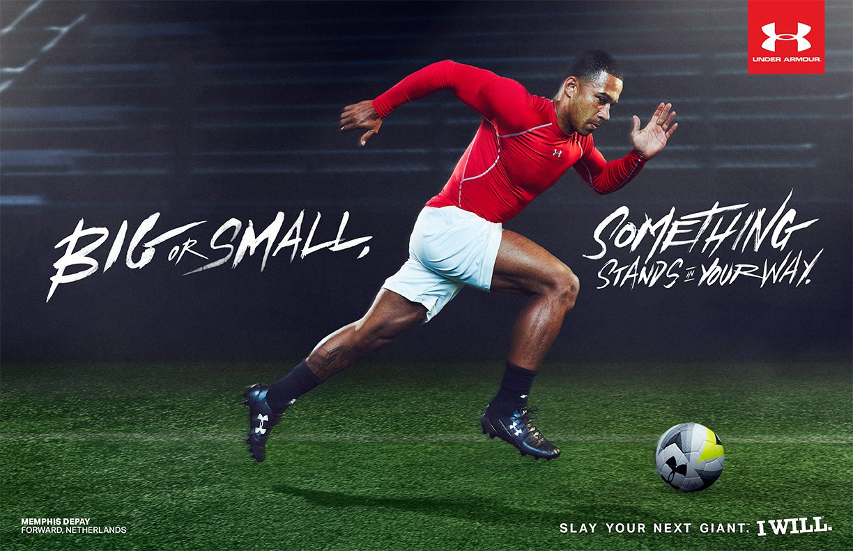 Onverbiddelijk Habitat lekken Memphis Depay leads Under Armour #SlayYourNextGiant global campaign -  Hardwood and Hollywood