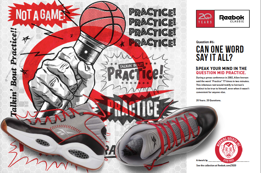 Reebok / Allen Iverson AI Question-Mid 'Practice' Launch Announcement ...