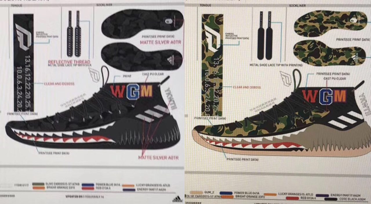 dame 4 bape black