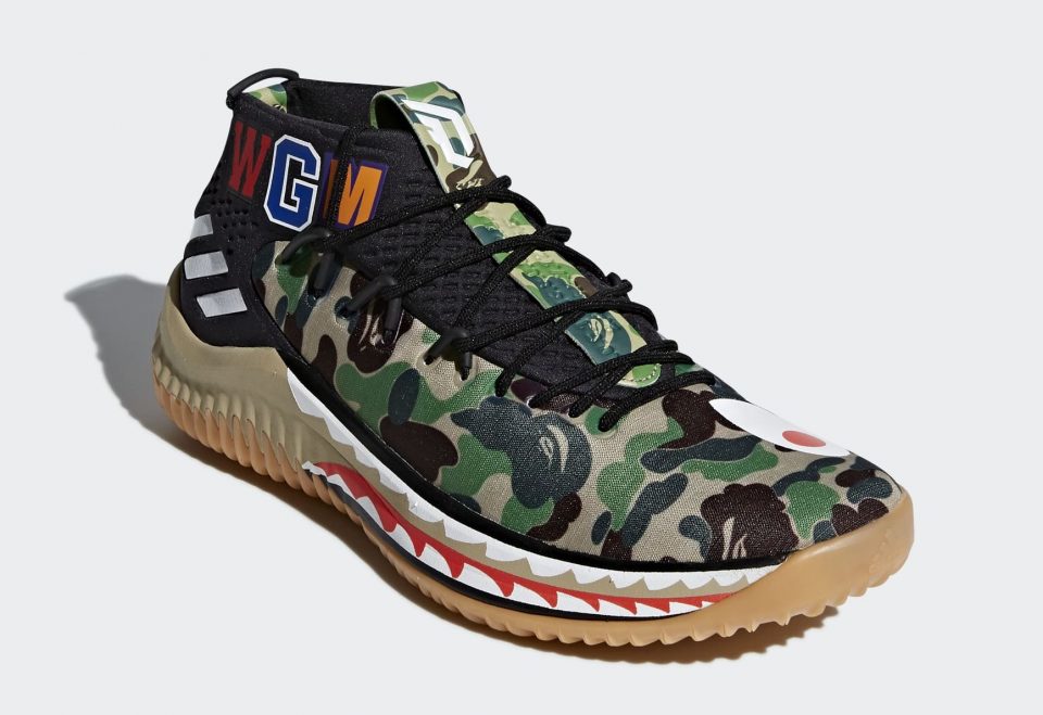damian lillard shoes bape