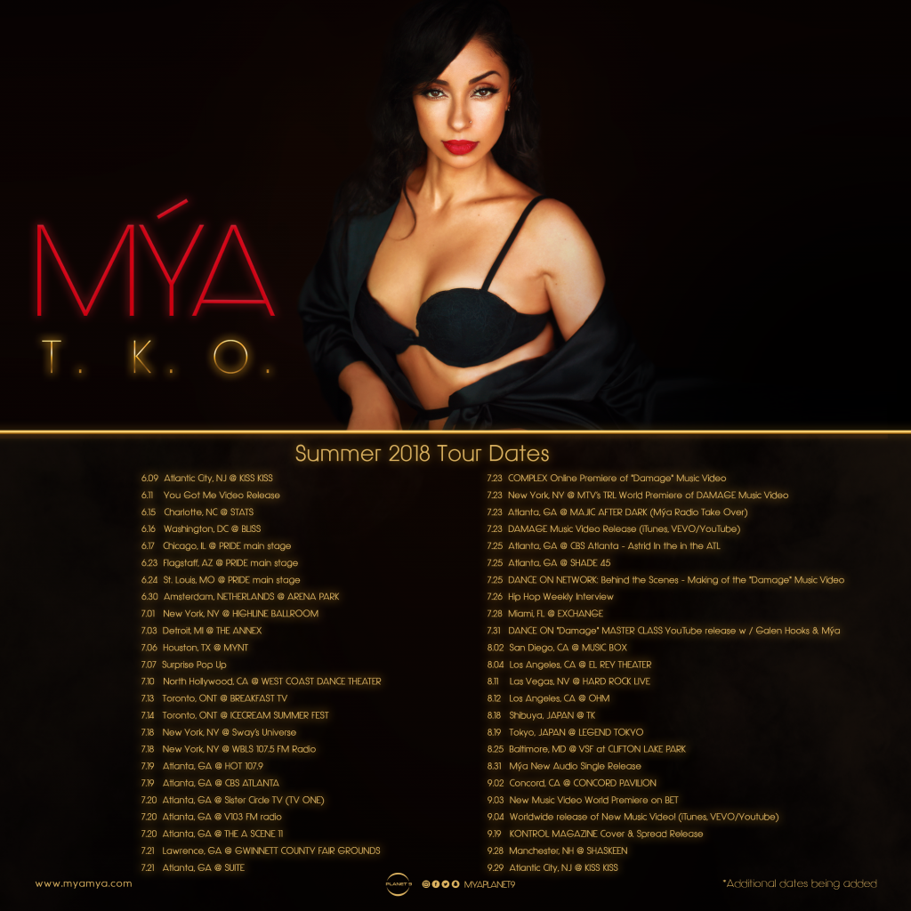 Mya TKO Tour Dates