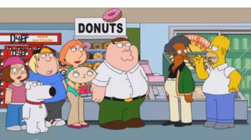Season Premiere of 'Family Guy': Griffins and Simpsons Live Together in Harmony